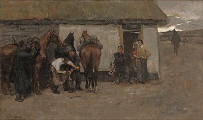 鍛冶屋 1881-84年頃（キャンバスに油彩） 作： Georg Hendrik Breitner