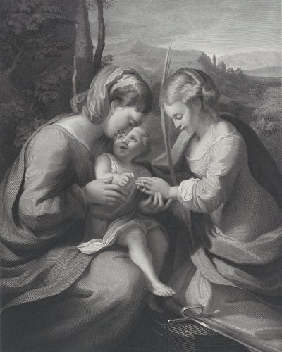 聖カタリナの神秘的な結婚。 1831年。 作： Georg Jacob Felsing