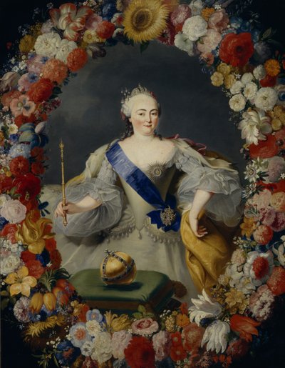 エリザベート皇后の肖像1709-1762、1754 作： Georg Kaspar von Prenner