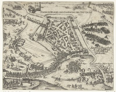 フレデリック・ヘンドリックによるグロール包囲戦、1627年 Stadische belager- und einnemung der stat Groll. 1627 (オブジェクトのタイトル) 作： Georg Keller