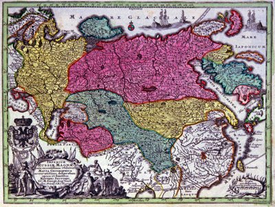 ロシア帝国 作： Georg Matthäus Seutter