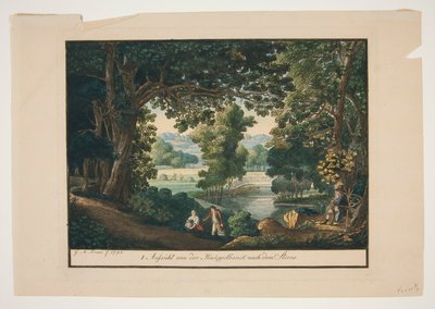 スティックバンク山からスターンへの眺め 作： Georg Melchior Kraus