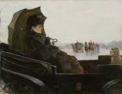 ランダウアー、パリの女性。 1881-83年頃 作： Georg Pauli