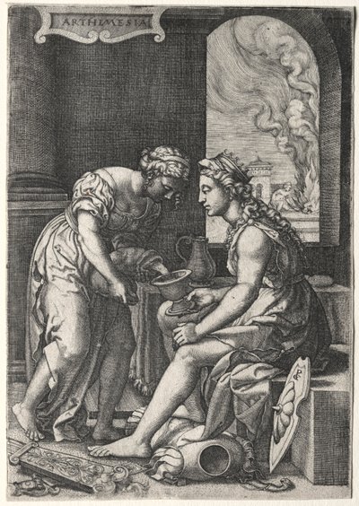 アルテミシア 作： Georg Pencz