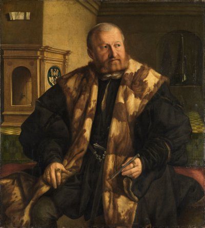 ニュルンベルクの造幣局長ヨルグ・ヘルツの肖像 作： Georg Pencz