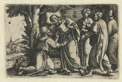 キリストはハンセン病患者を癒す キリストの生涯（シリーズタイトル） 作： Georg Pencz