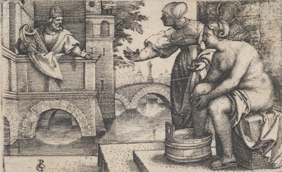 ダビデとバテシバ。 作： Georg Pencz