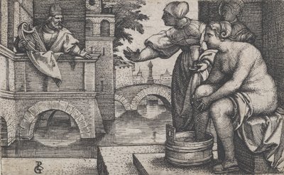 ダビデとバテシバ。 作： Georg Pencz