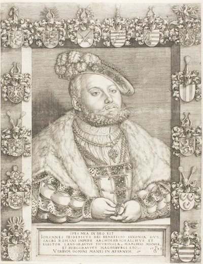 ザクセン選帝侯ヨハネス・フリードリヒ2世 作： Georg Pencz