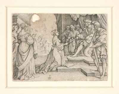 アハシュエロスの前のエステル 作： Georg Pencz