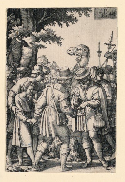 ヨセフは兄弟に売られた、「ヨセフの物語」より 作： Georg Pencz