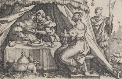 ジュディスとホロフェルネスのダイニング。 作： Georg Pencz