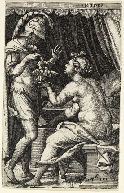 メデアとジェイソン、ギリシャのヒロインより 作： Georg Pencz