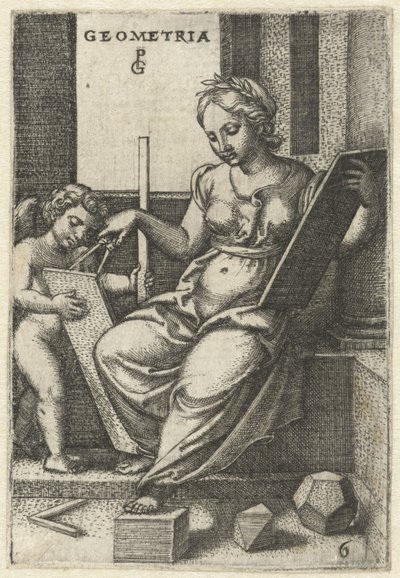 ジオメトリ ジオメトリ (オブジェクトのタイトル) 七つのリベラルアーツ（シリーズタイトル） 作： Georg Pencz