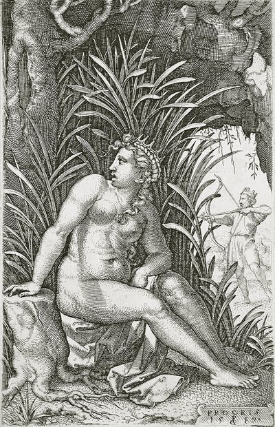 セファロに殺されたプロクリス 作： Georg Pencz