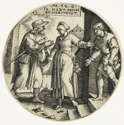 7つの慈悲の行為から、見知らぬ人を保護する 作： Georg Pencz