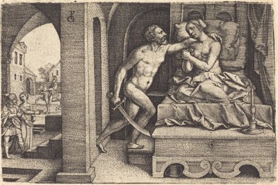 ターキンとルクレティア 作： Georg Pencz