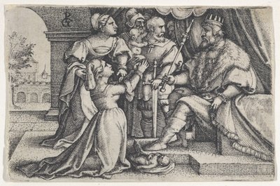 ソロモンの裁き。 作： Georg Pencz