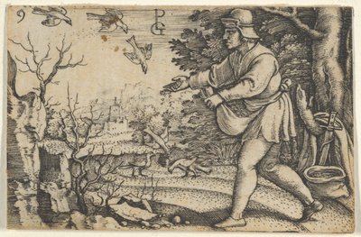 種まきのたとえ、キリストの物語、1534-35年。 作： Georg Pencz