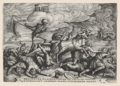 『ペトラークの勝利』より、時の死の勝利。 作： Georg Pencz