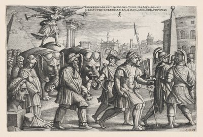 『ペトラークの勝利』より、純潔の名声の勝利。 作： Georg Pencz