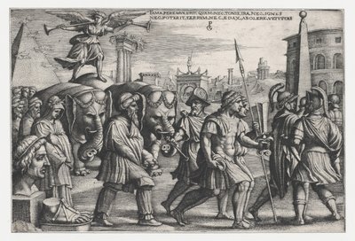 『ペトラークの勝利』より、純潔の名声の勝利。 作： Georg Pencz