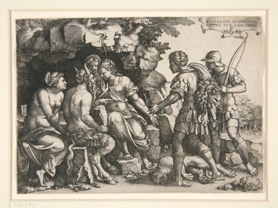 テティスとカイロン 作： Georg Pencz