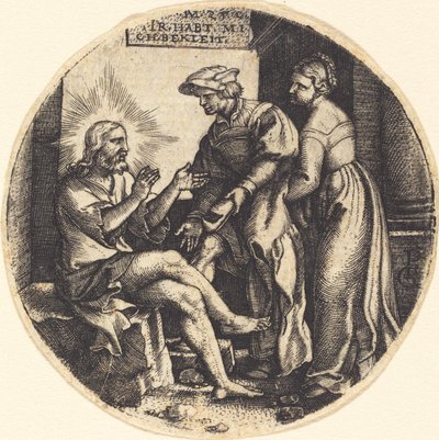 裸に着せる 作： Georg Pencz
