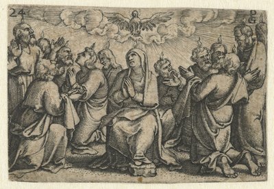 聖霊の注ぎ ペンテコステ キリストの生涯（シリーズタイトル） 作： Georg Pencz