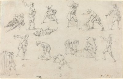 キャンプの兵士の研究 作： Georg Philipp Rugendas