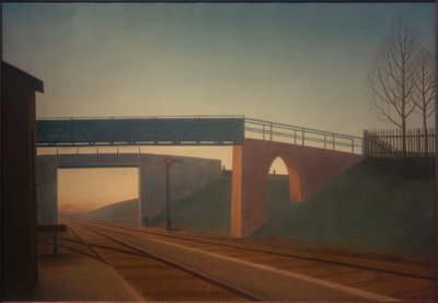 踏切 作： Georg Schrimpf