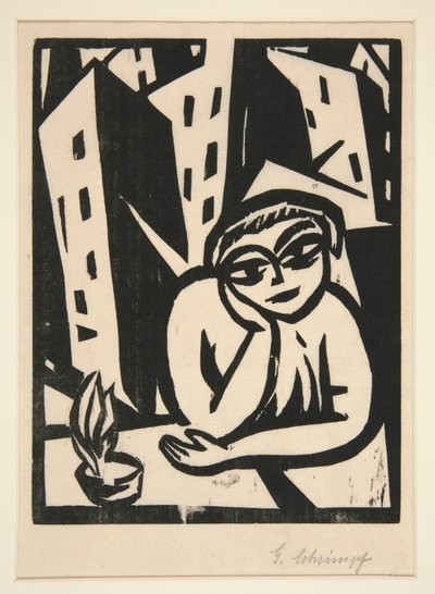 窓辺の女 作： Georg Schrimpf