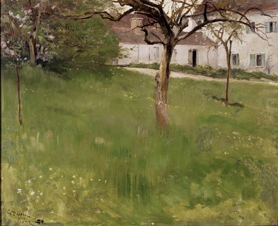 グレスの庭園、1884 作： Georg Vilhelm Pauli