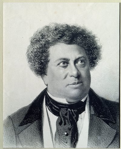 作家アレクサンドル・デュマ（1802-1870）の肖像 作： Georg Wilhelm Timm