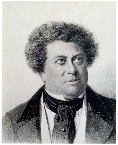 著者アレクサンドル・デュマの肖像、19世紀 作： Georg Wilhelm Timm