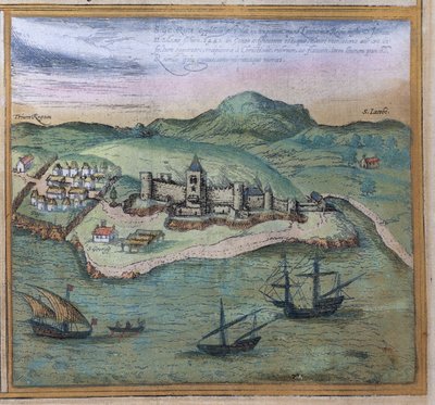 世界からのエルミナ、1572年頃 作： Georg Braun und Franz Hogenberg