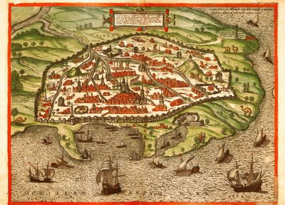 エジプト、アレクサンドリア 作： Georg and Hogenberg Franz (1535 90) Braun