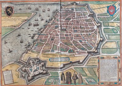 ベルギー、アントワープ 作： Georg and Hogenberg Franz (1535 90) Braun