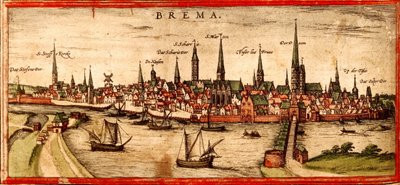 ブレーメン 作： Georg and Hogenberg Franz (1535 90) Braun