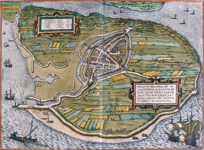オランダ、ブリエル 作： Georg and Hogenberg Franz (1535 90) Braun