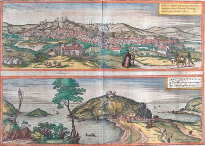 スペイン、ブルゴス、サン・セバスティアン 作： Georg and Hogenberg Franz (1535 90) Braun