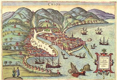 ギリシャ、キオス島 作： Georg and Hogenberg Franz (1535 90) Braun