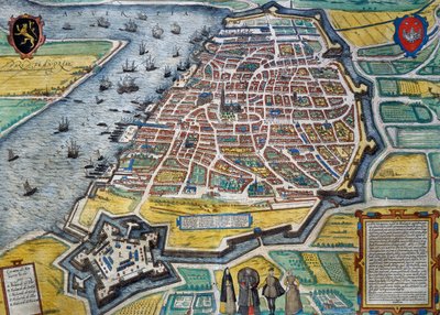 アントワープ市 作： Georg Braun and Hogenberg Franz