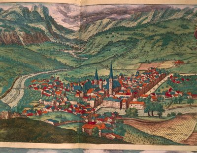 ブレッサノーネの街（ゲオルグ・ブラウン著『Civitates Orbis Terrarum』より 作： Georg Braun and Hogenberg Franz