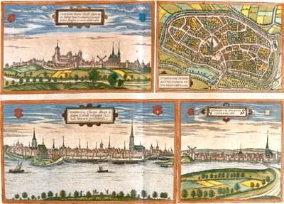 クレーヴェス、デュイスブルク、エメリッヒ、ゲナッペ、ドイツ、ベルギー 作： Georg and Hogenberg Franz (1535 90) Braun
