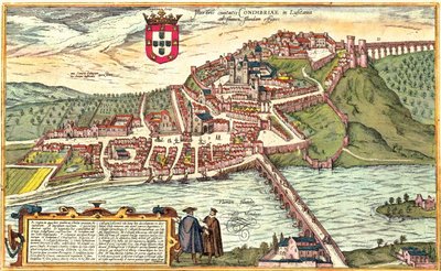 ポルトガル、コインブラ 作： Georg and Hogenberg Franz (1535 90) Braun