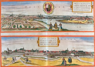 ドイツ、ドレスデン、ライプツィヒ 作： Georg and Hogenberg Franz (1535 90) Braun