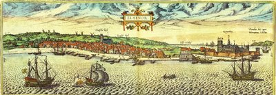 デンマーク、エルシノア 作： Georg and Hogenberg Franz (1535 90) Braun