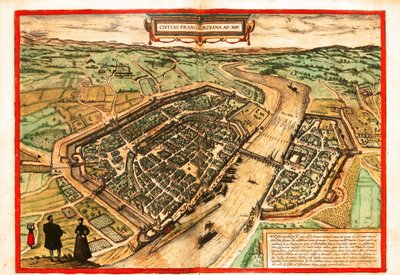 フランクフルト・オン・ザ・マイン 作： Georg and Hogenberg Franz (1535 90) Braun