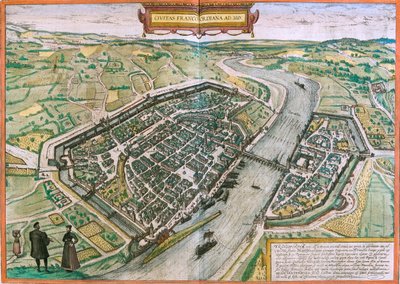 フランクフルト , ドイツ 作： Georg and Hogenberg Franz (1535 90) Braun